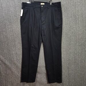 NWT St Johns Bay Mens 38X34 Meas 39x34 Classic Fit Easy Care Stretch Pant *Flaw*